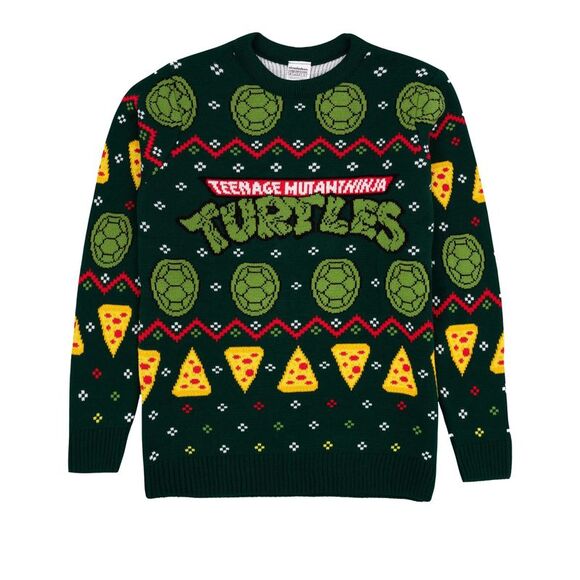 Teenage Mutant Ninja Turtles Sweaters - Teenage Mutant Ninja Turtles Unisex Adult Knitted Sweater / Green
